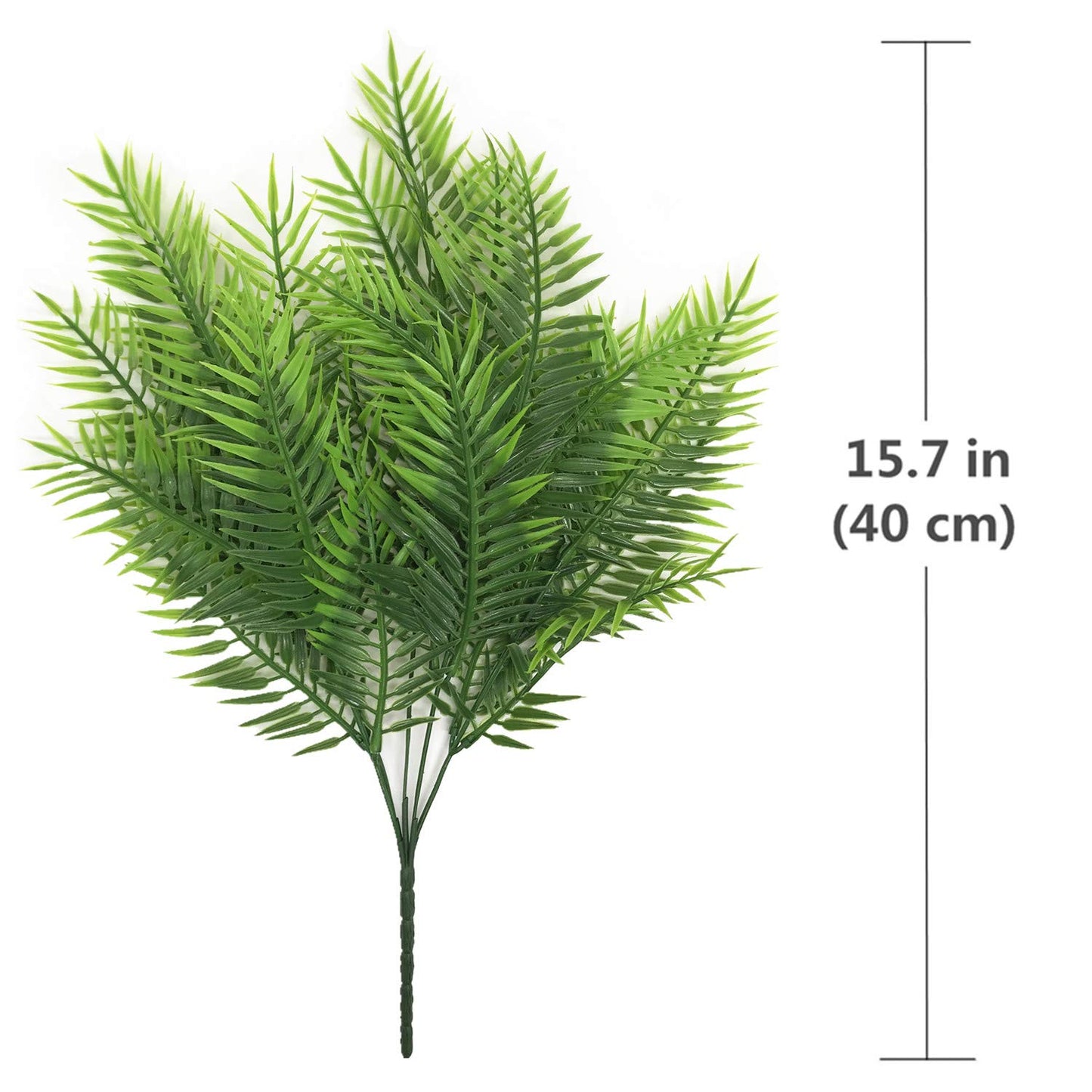 Artificial Boston Fern Plant Bushes 4 Pack Plastic Shrubs Grass Leaves Fake Plants Outdoor Indoor Greenery Home Garden Décor UV Resistant Table Centerpieces DIY Decoration Planting Filler