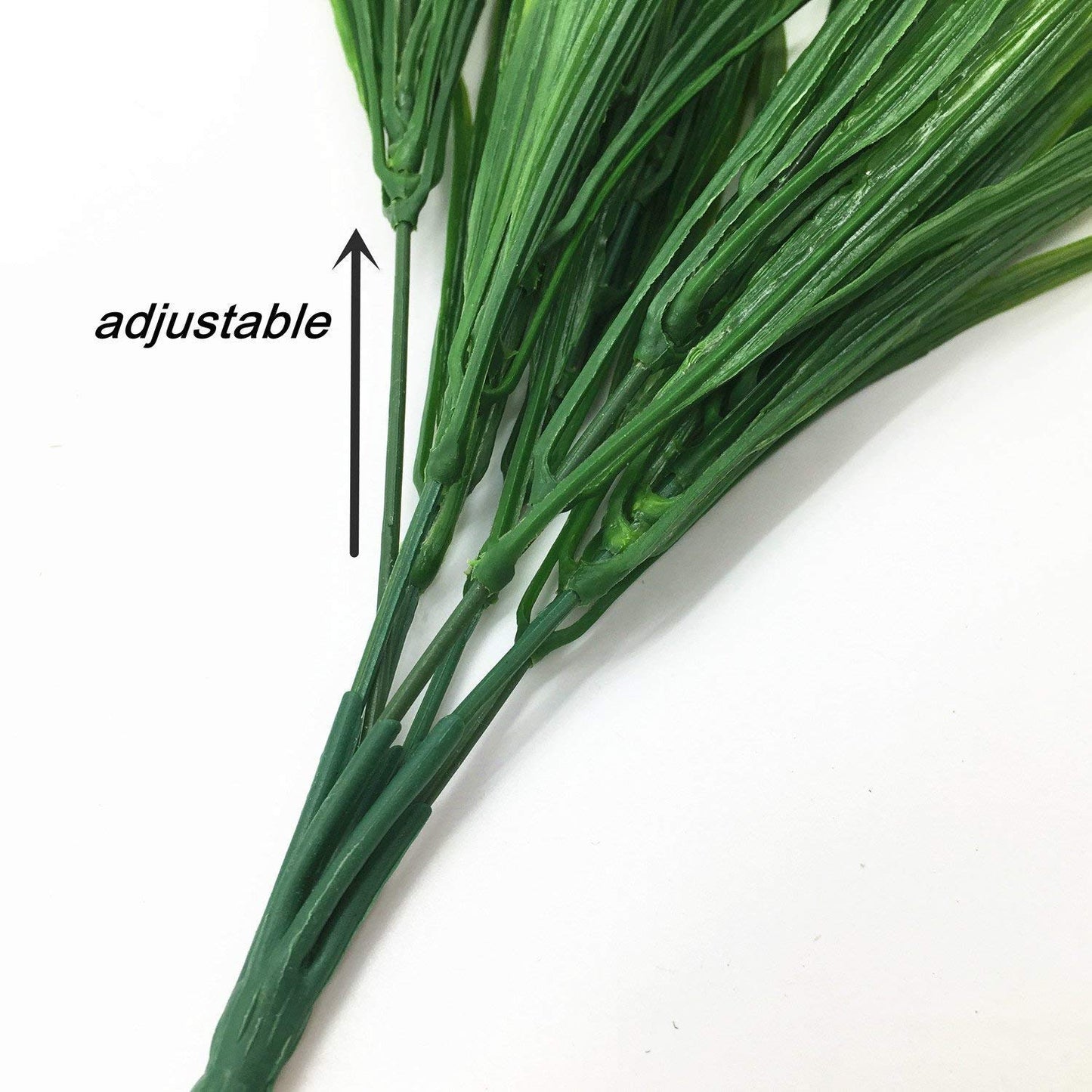 Artificial Boston Fern Plant Bushes 4 Pack Plastic Shrubs Grass Leaves Fake Plants Outdoor Indoor Greenery Home Garden Décor UV Resistant Table Centerpieces DIY Decoration Planting Filler